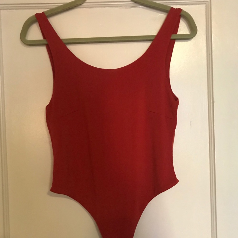 BOGO NWOT red-orange bodysuit